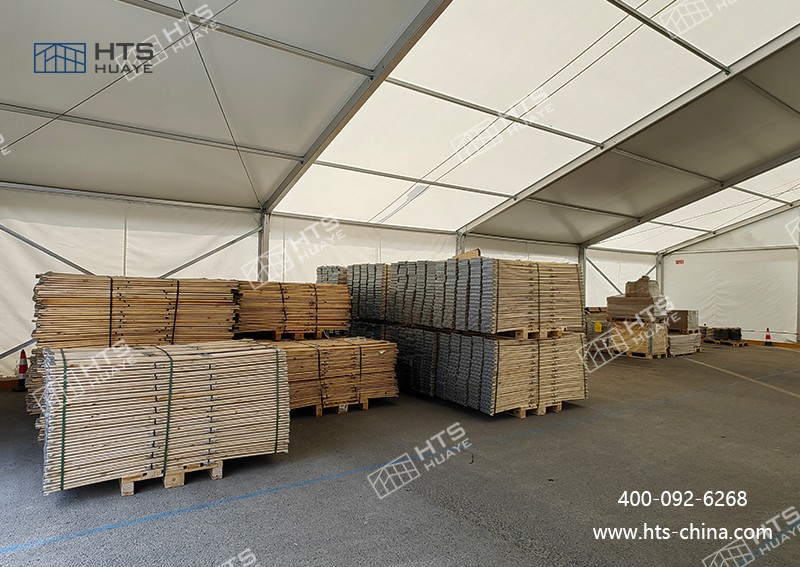 成功打造一座鋁合金倉庫篷房，有效滿足了宜家精密部件臨時倉儲的迫切需求