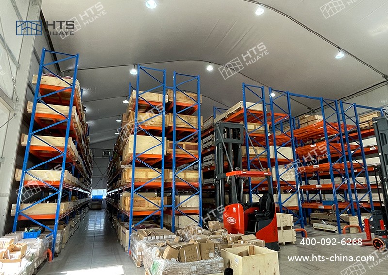 倉儲篷房滿足客戶立體倉庫要求，并且抗風11級